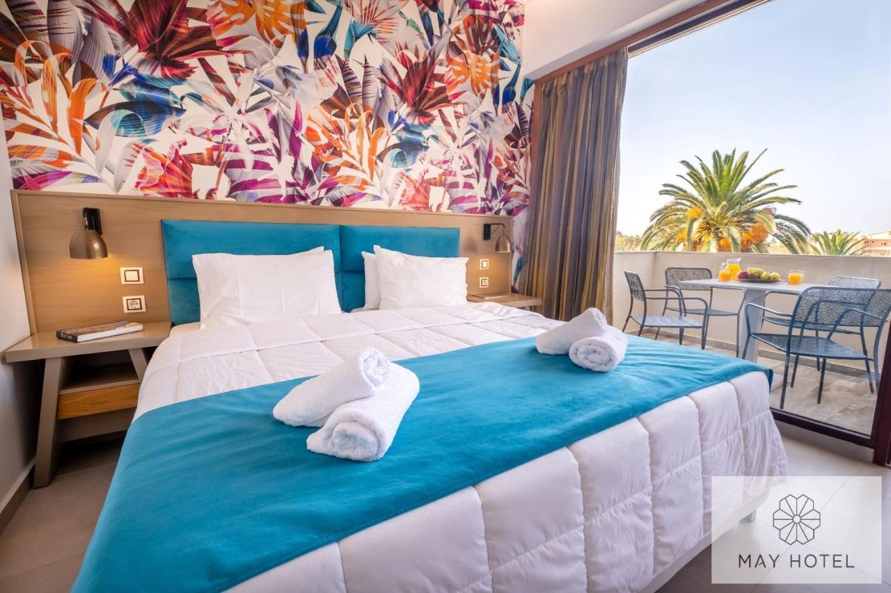May Beach Hotel Rethymno Exteriör bild