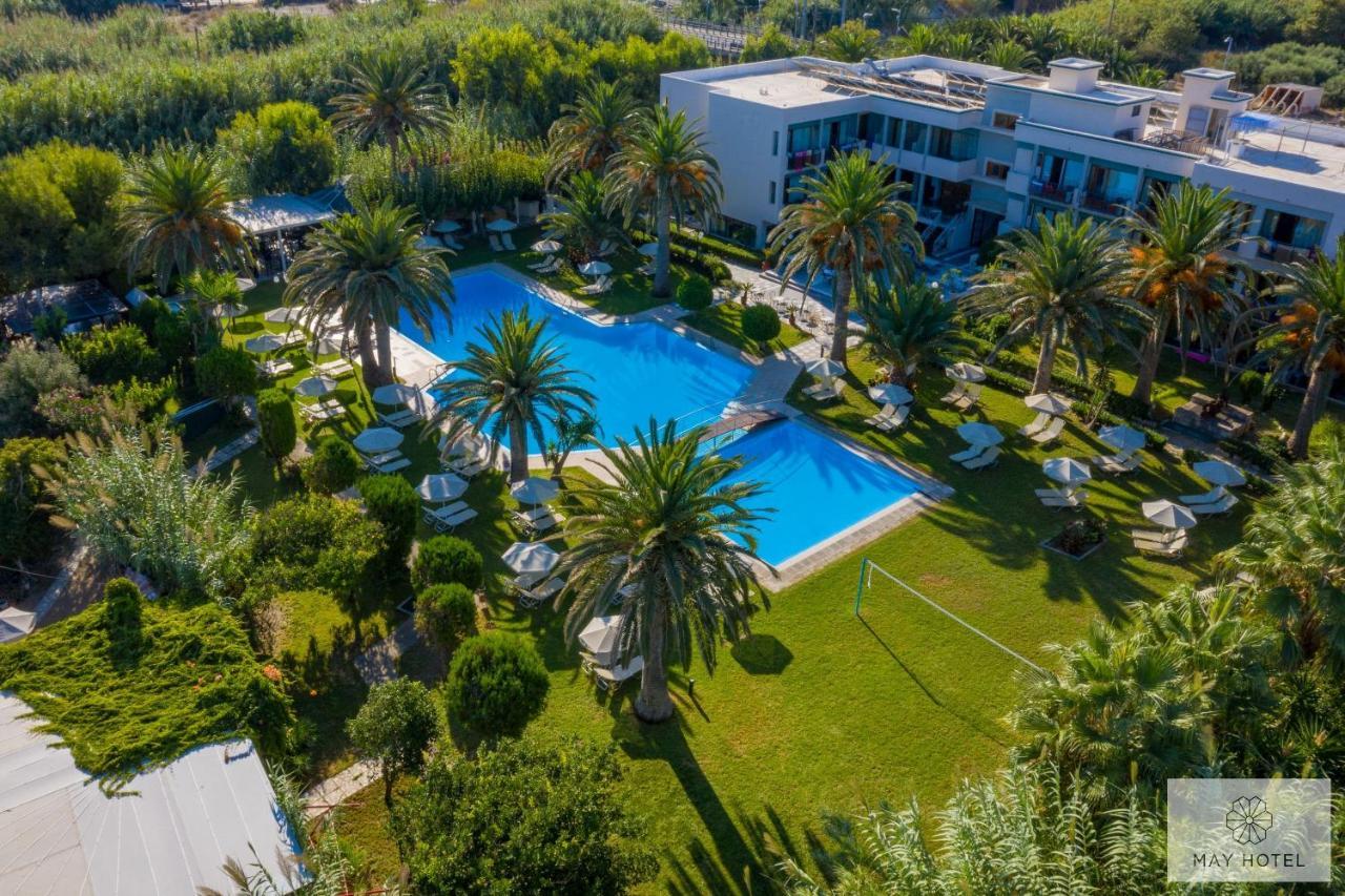 May Beach Hotel Rethymno Exteriör bild