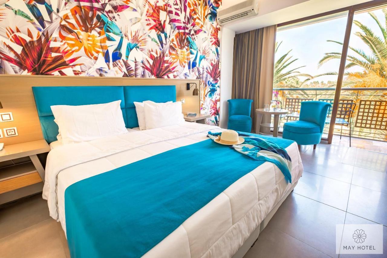 May Beach Hotel Rethymno Exteriör bild